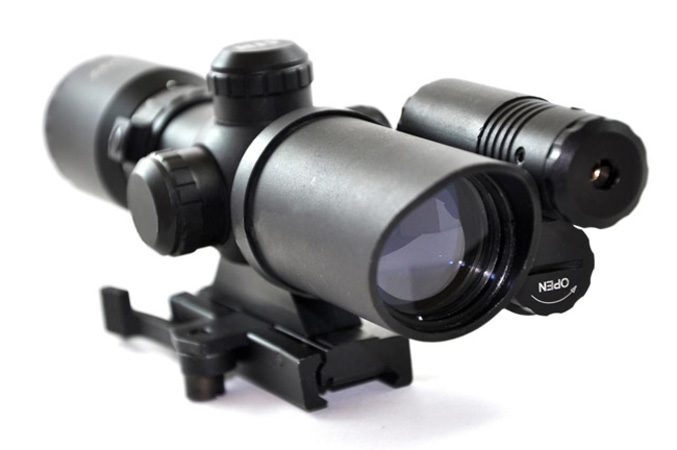 1.5-5x32 Red/Green Dot Illuminated Rifle scope w/ Green Laser